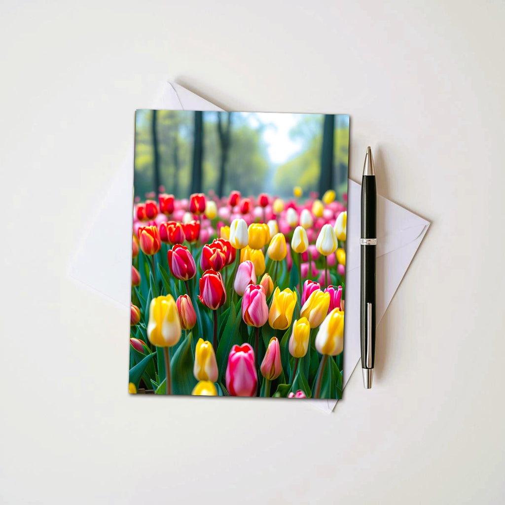 Tulip Note Cards | Handmade Nature Stationery Set