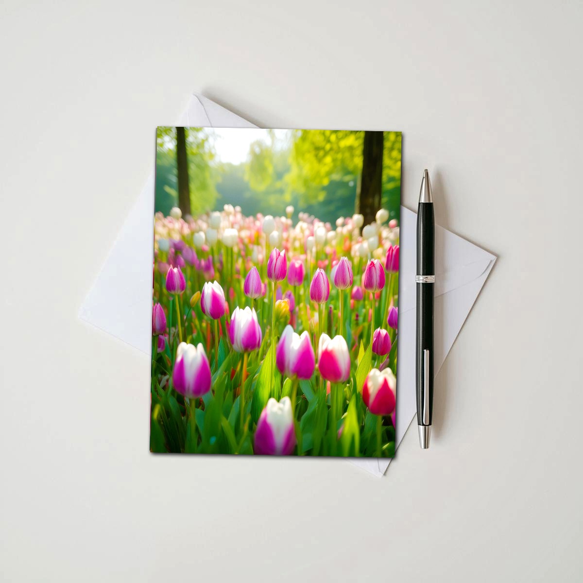 Tulip Note Cards | Handmade Nature Stationery Set