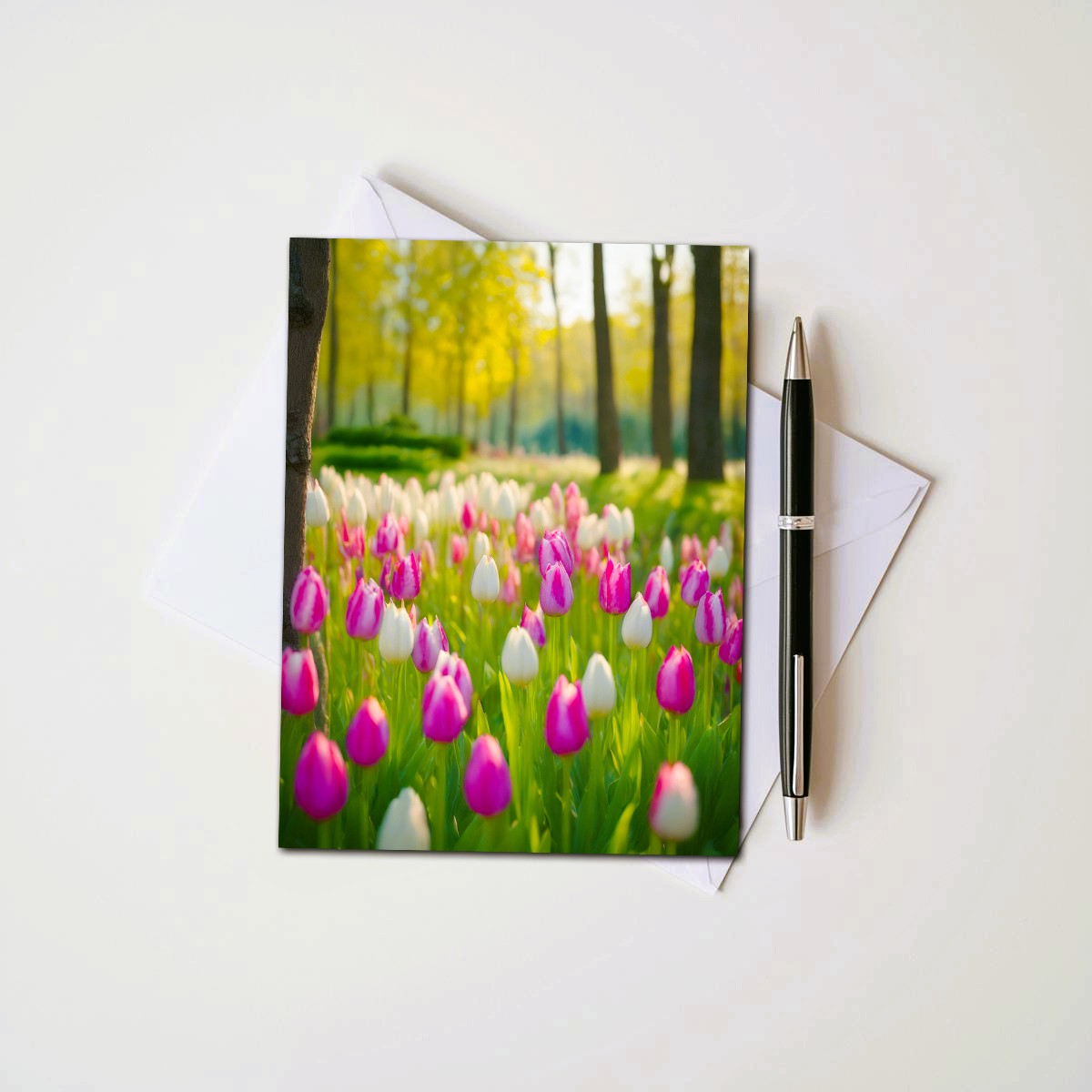 Tulip Note Cards | Handmade Nature Stationery Set